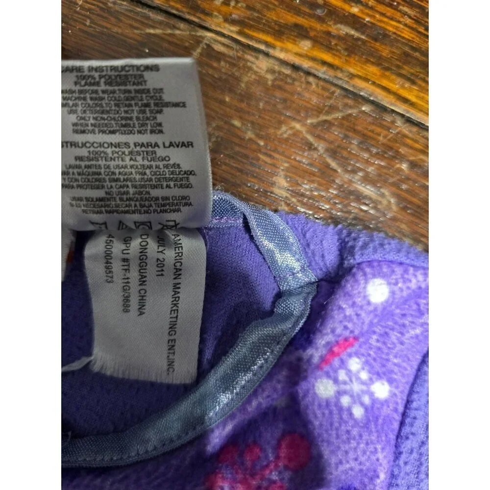 2011 Nickelodeon Dora The Explorer Purple Pajama Top 4T